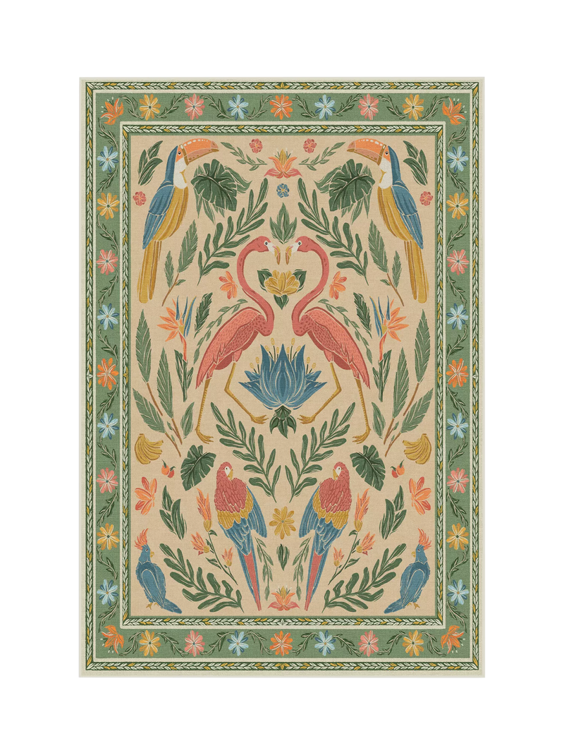Ruggable Iris Apfel Birds of a Feather Rectangular Rug 90x60cm