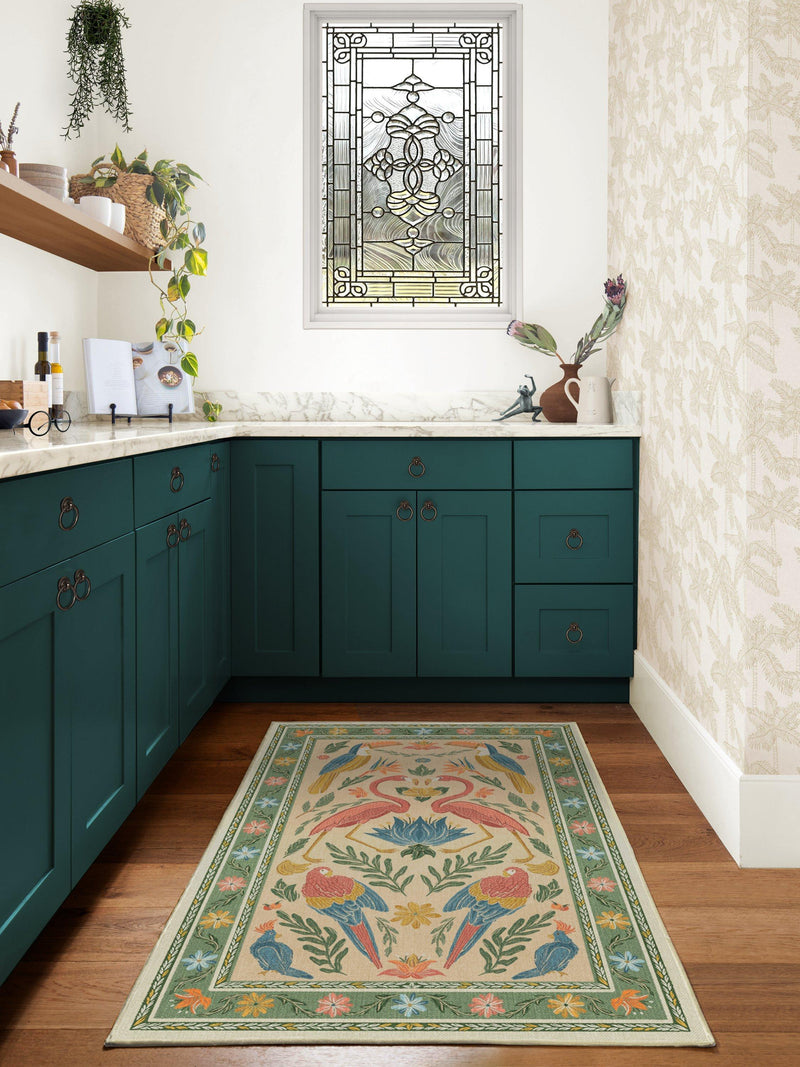 Ruggable Iris Apfel Birds of a Feather rug 90x60 cm - British product