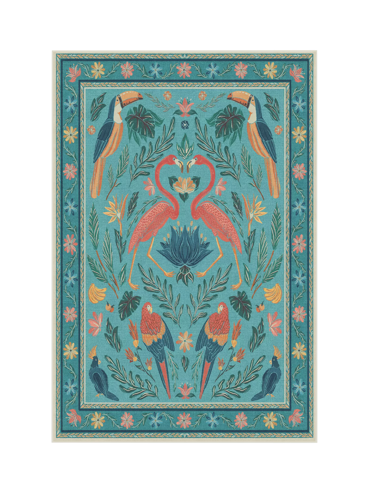 Ruggable Iris Apfel Birds of a Feather rug 90x60 cm - British product