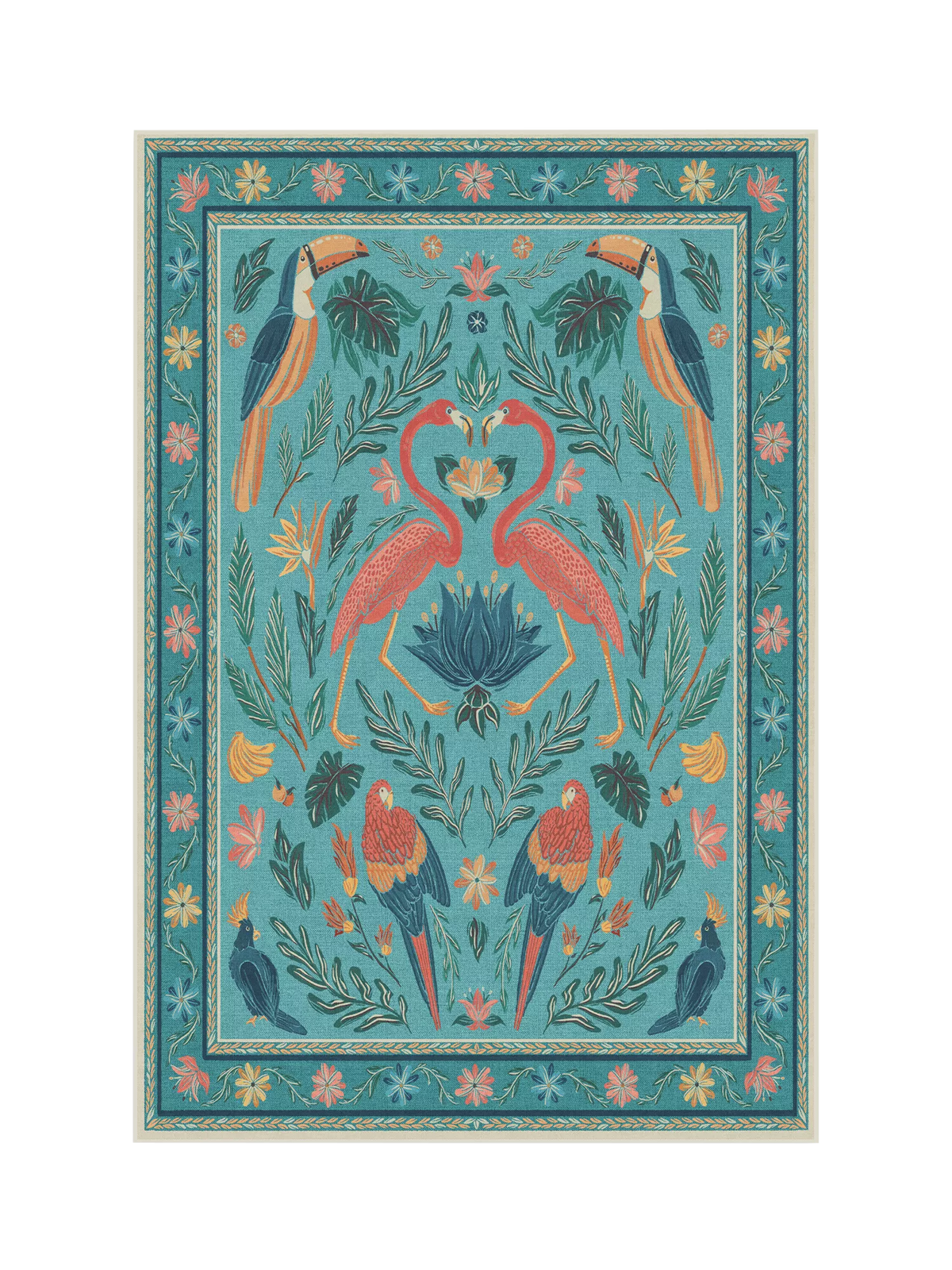 Ruggable Iris Apfel Birds of a Feather rug 90x60 cm - British product