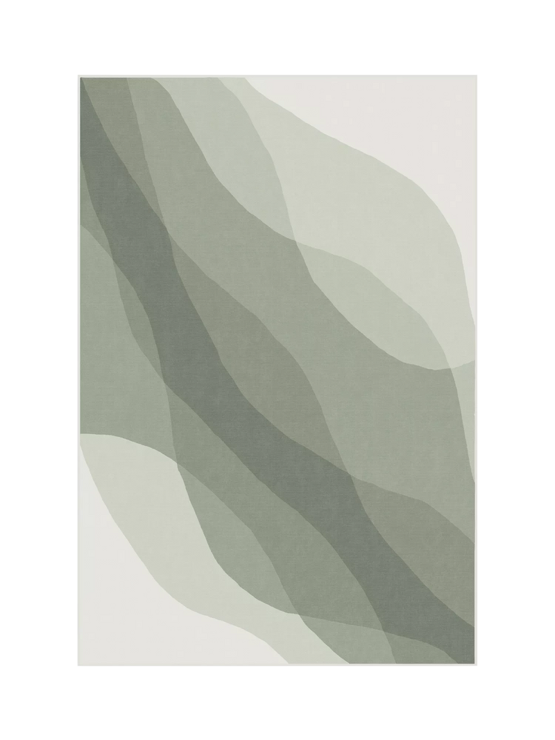 Ruggable Kallan Rug, Sage Green, L90 x W60cm