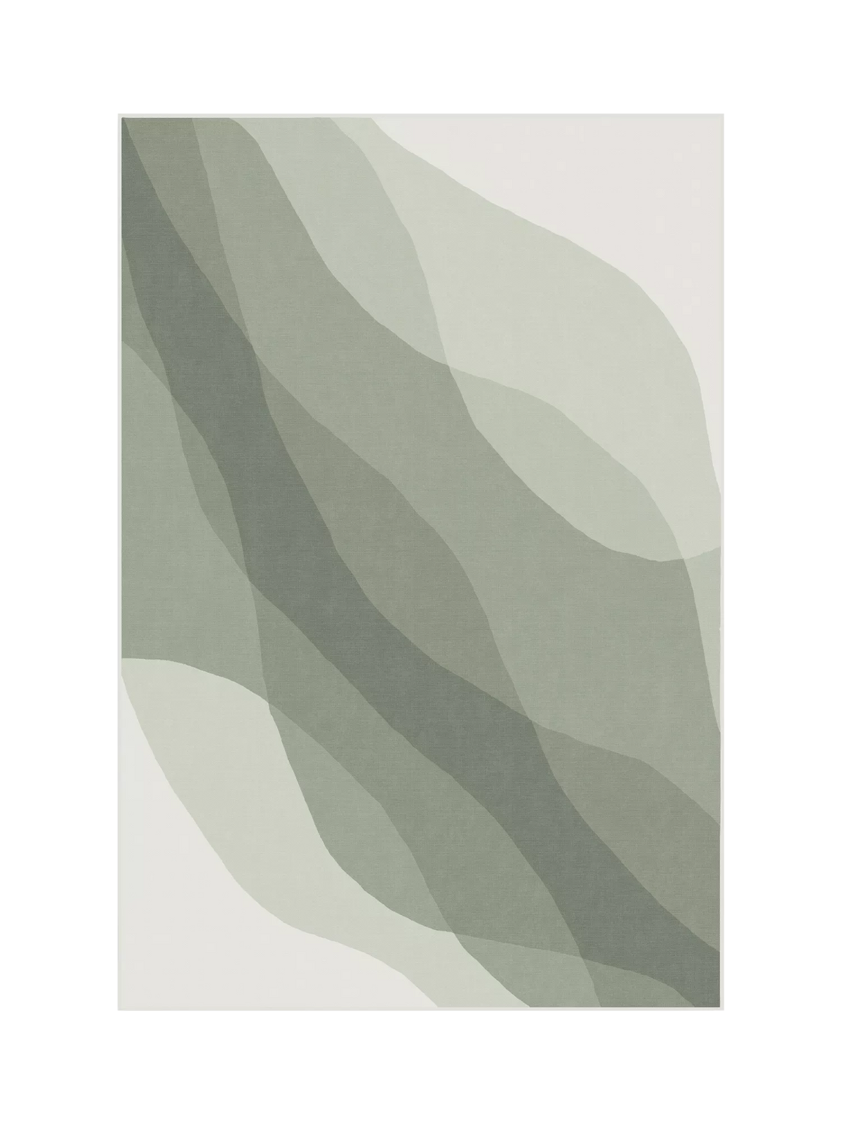Ruggable Kallan Rug, Sage Green, L90 x W60cm