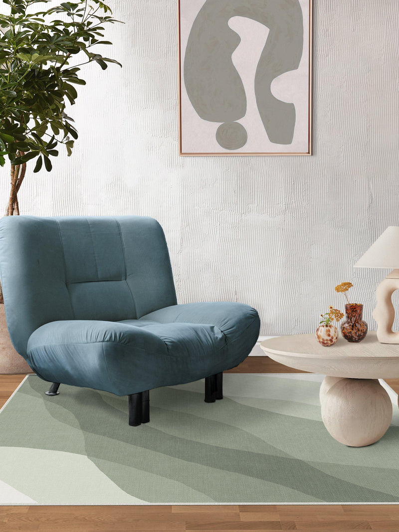 Ruggable Kallan rug sage green 90x60cm - British product