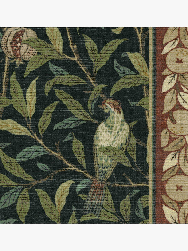 Ruggable Morris & Co bird rug, washable, imported from the UK