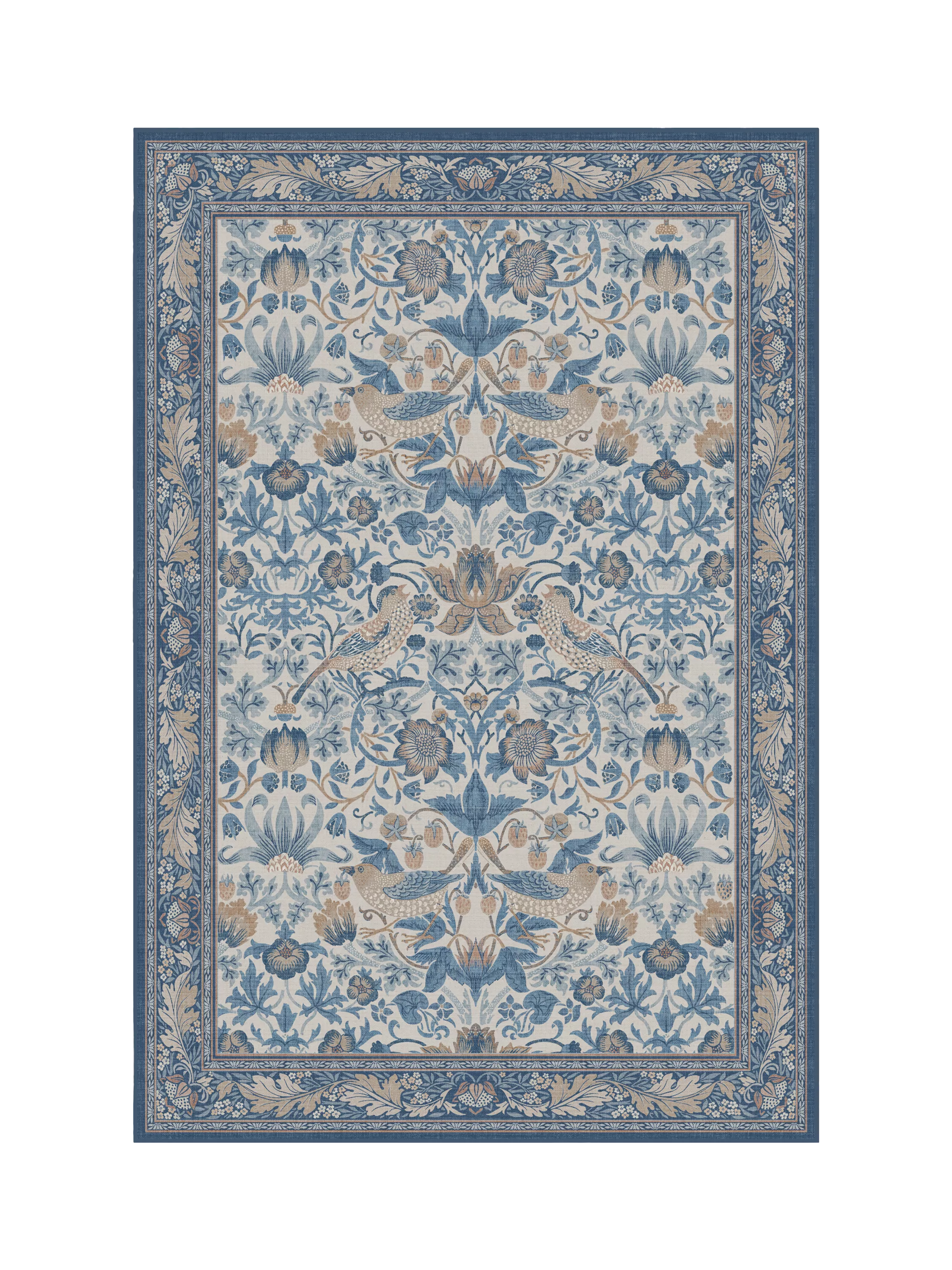 Ruggable x Morris & Co. Strawberry Thief Washable Rug 90 x 60cm
