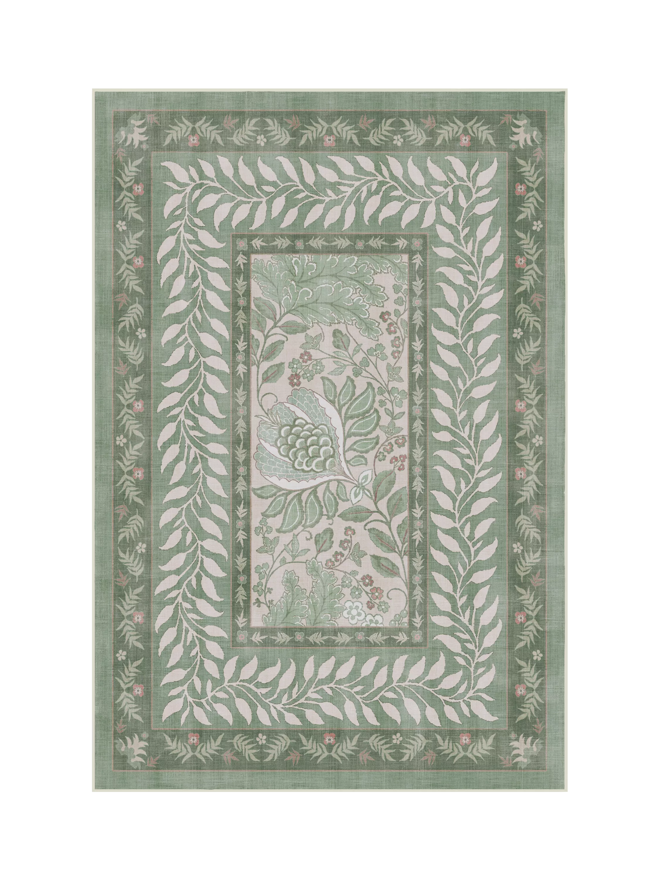 Ruggable Provence rug in sage, 90x60cm, imported from the UK