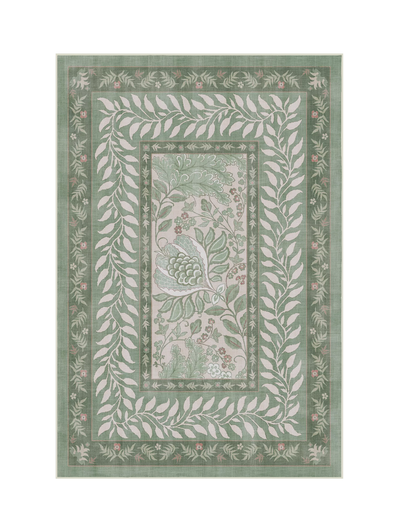 Ruggable Provence rug in sage, 90x60cm, imported from the UK