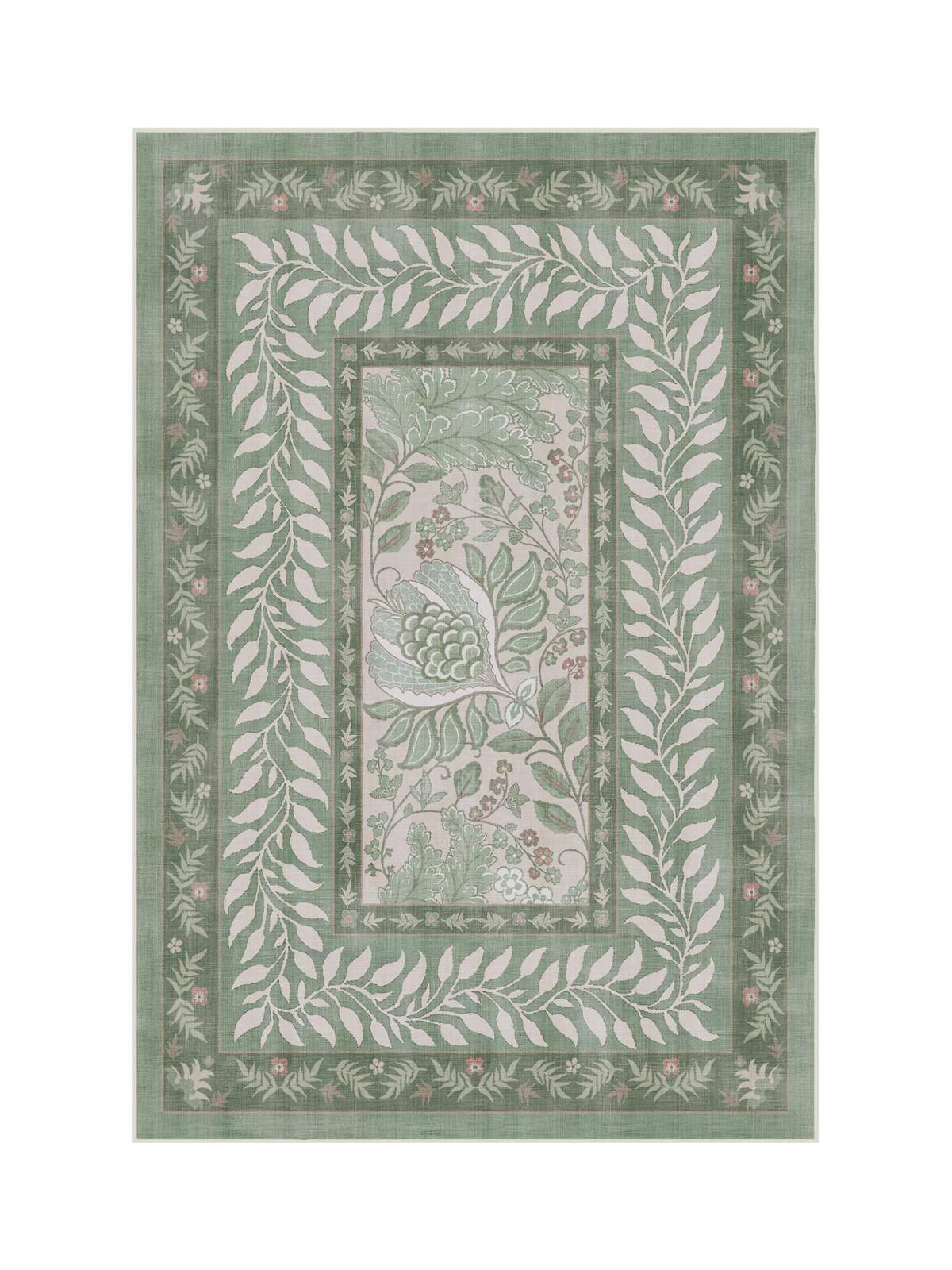 Ruggable Provence rug in sage, 90x60cm, imported from the UK