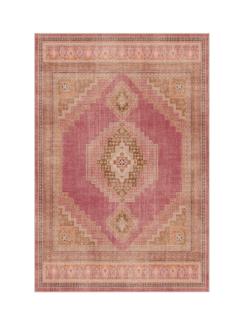 Ruggable Rayne Rug, Pink/Orange, L90 x W60cm