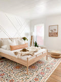 Ruggable Suzani coral floral rug 60x90cm (British brand)
