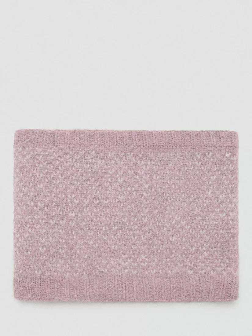 Mango Oslops knitted scarf in light pastel pink, imported from the UK