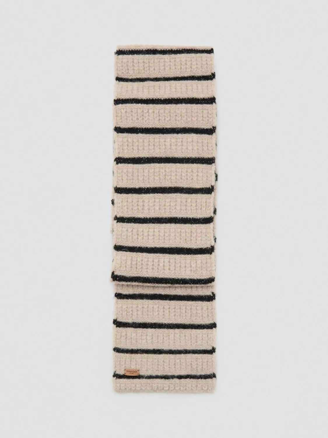 Mango kids striped scarf light brown - British product