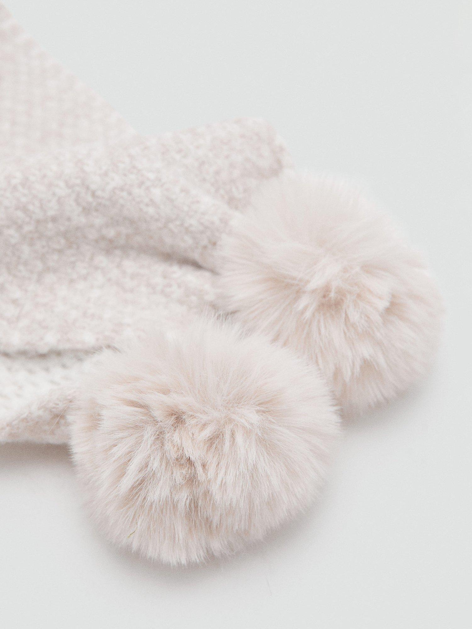 Mango kids scarf light pastel brown, imported from the UK
