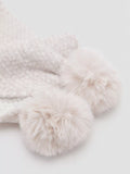 Mango kids scarf light pastel brown, imported from the UK