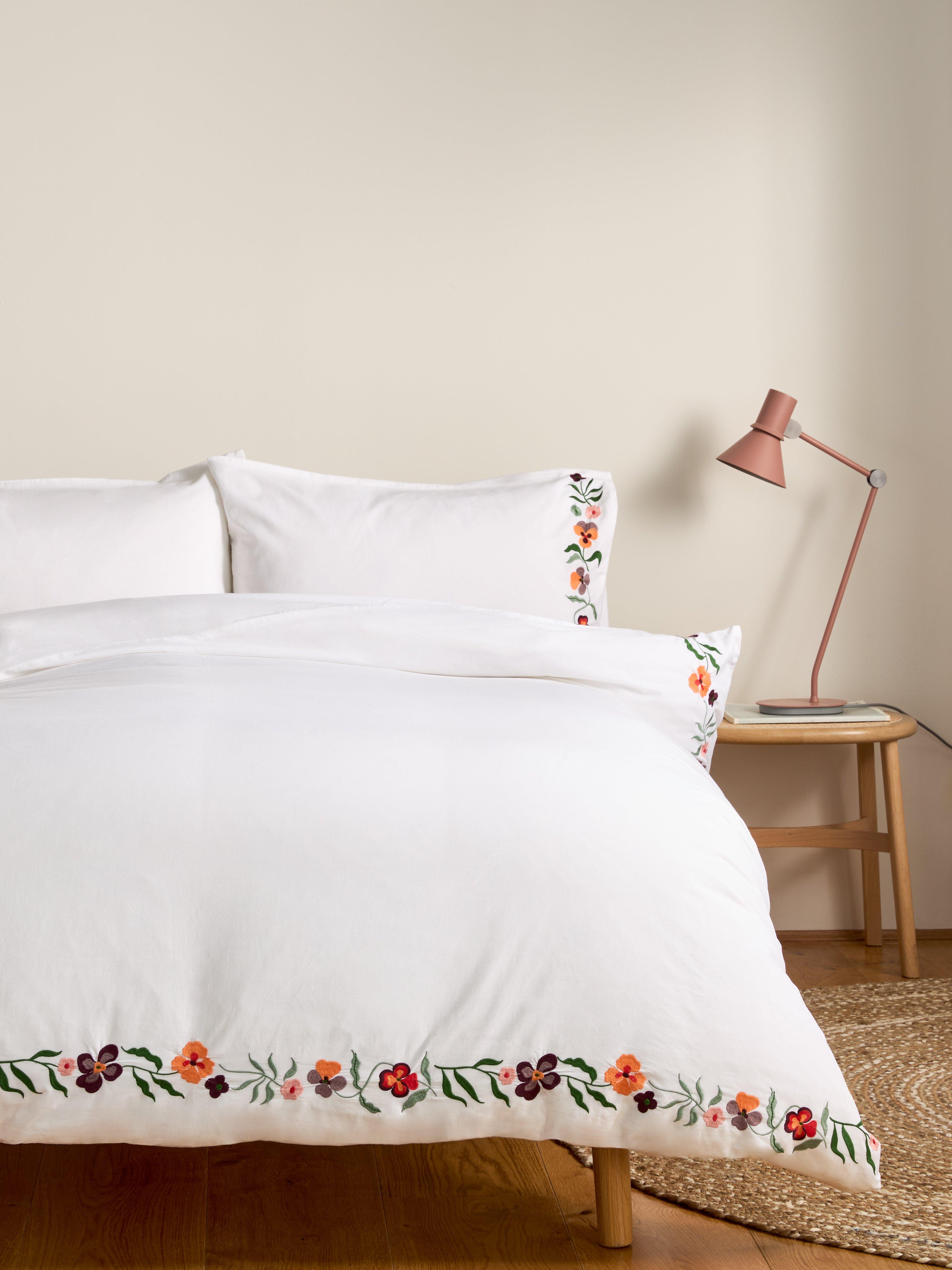 John Lewis Posy embroidered duvet cover set double, UK version