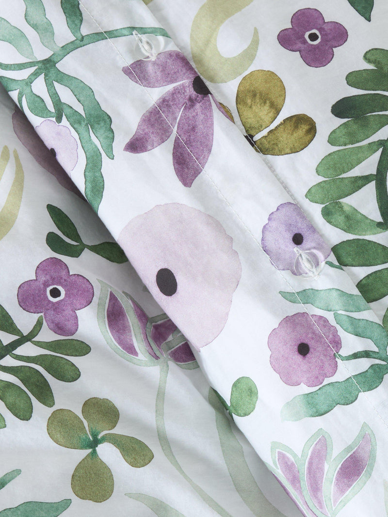 John Lewis violet floral duvet cover set double (British brand)