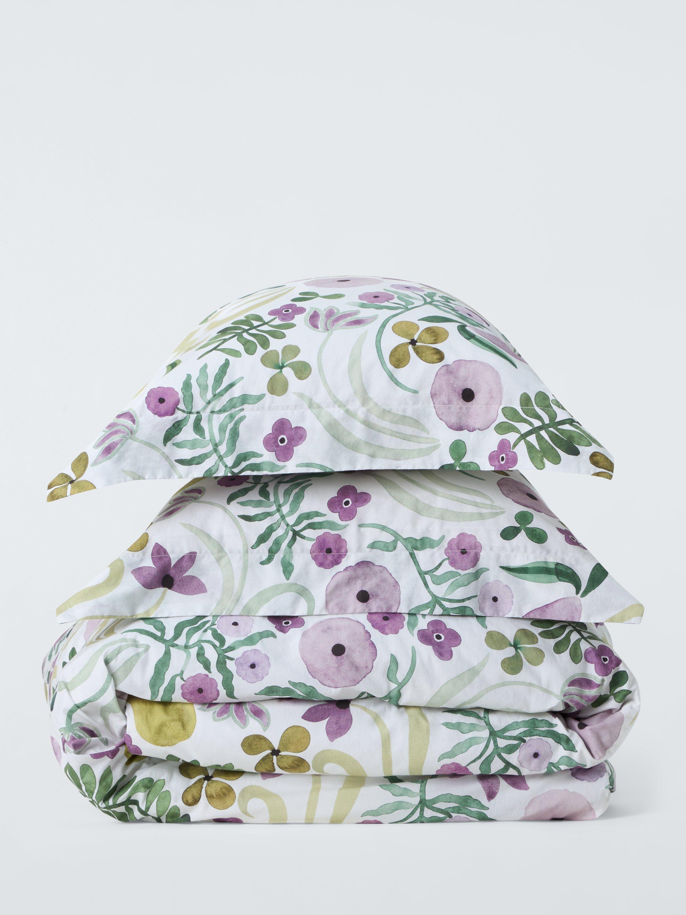 John Lewis violet floral duvet cover set double (British brand)