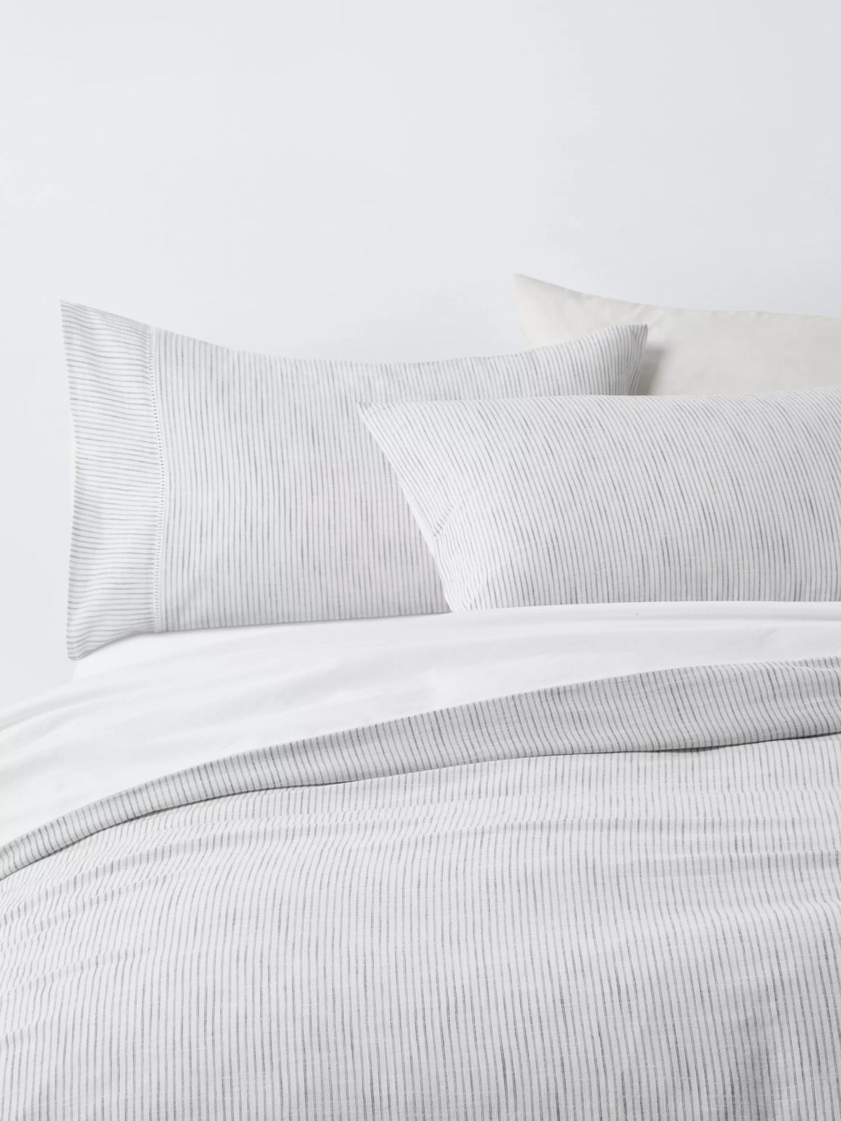 John Lewis Blakeney double duvet cover set washed cotton weave - British product