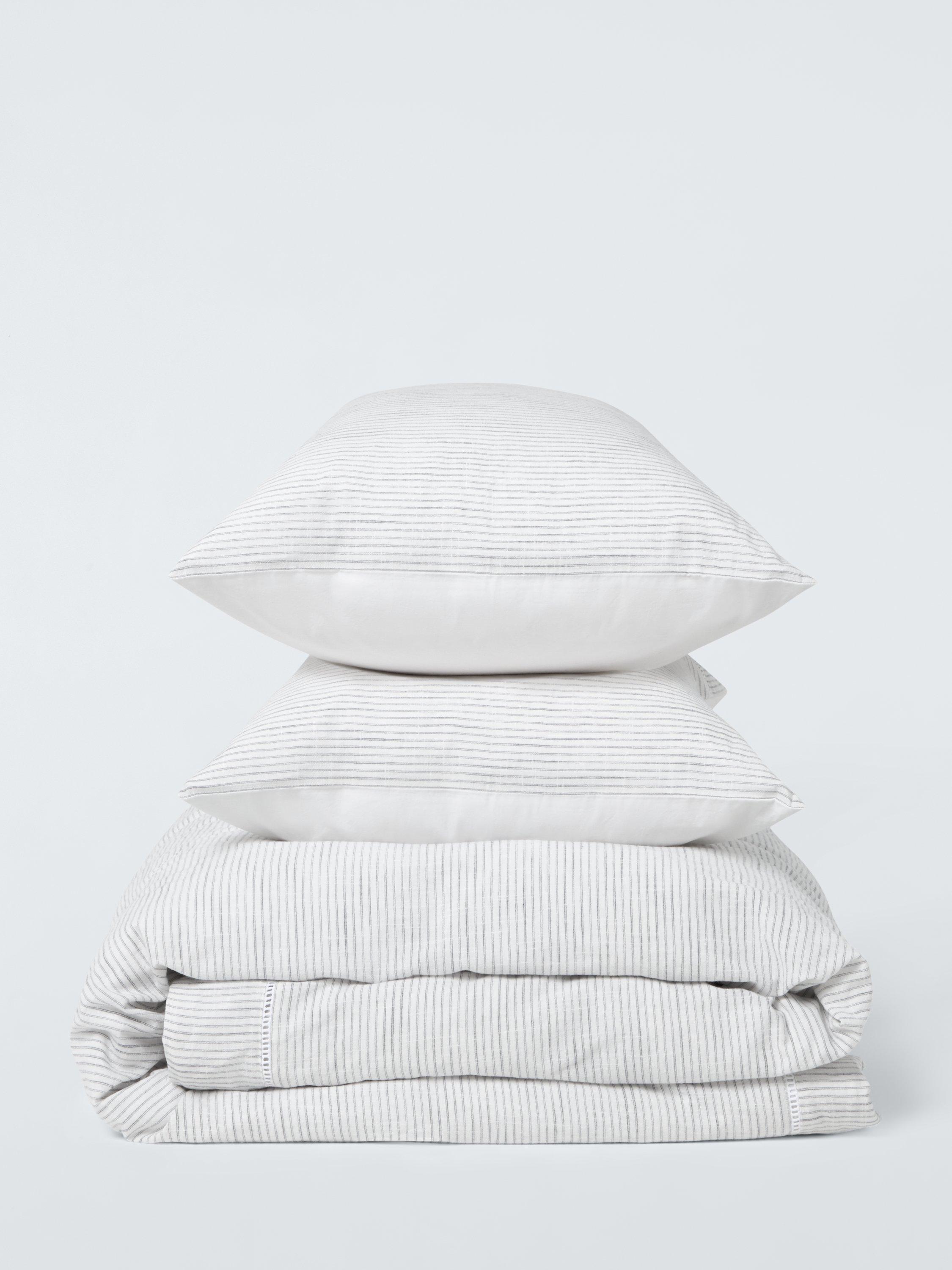 John Lewis Blakeney double duvet cover set washed cotton weave - British product
