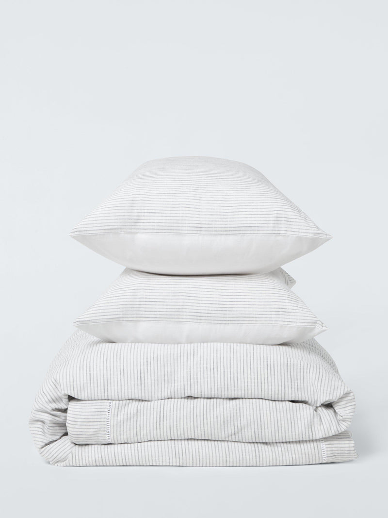 John Lewis Blakeney double duvet cover set washed cotton weave - British product