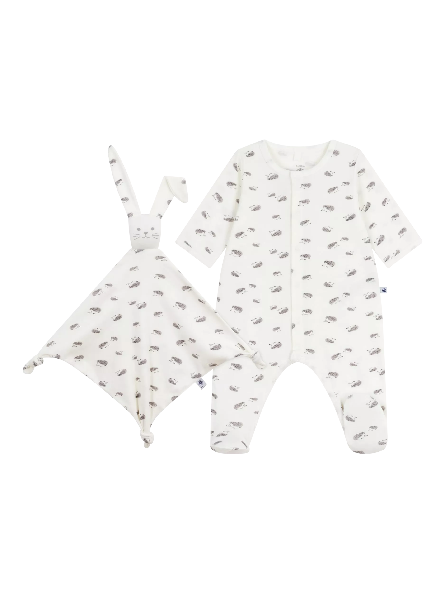 Petit Bateau cotton babygrow gift set - British product