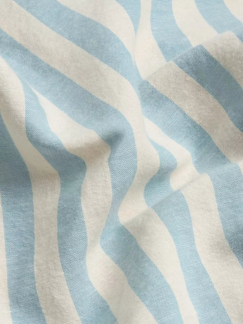 Piglet in Bed Coastal Blue stripe duvet cover, imported from the UK