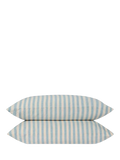 Piglet in Bed Coastal Blue stripe duvet cover, imported from the UK
