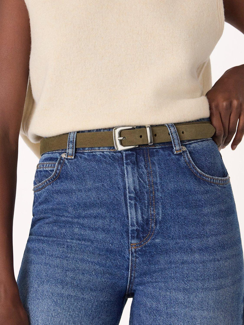 Whistles metal keeper belt regular width - British product