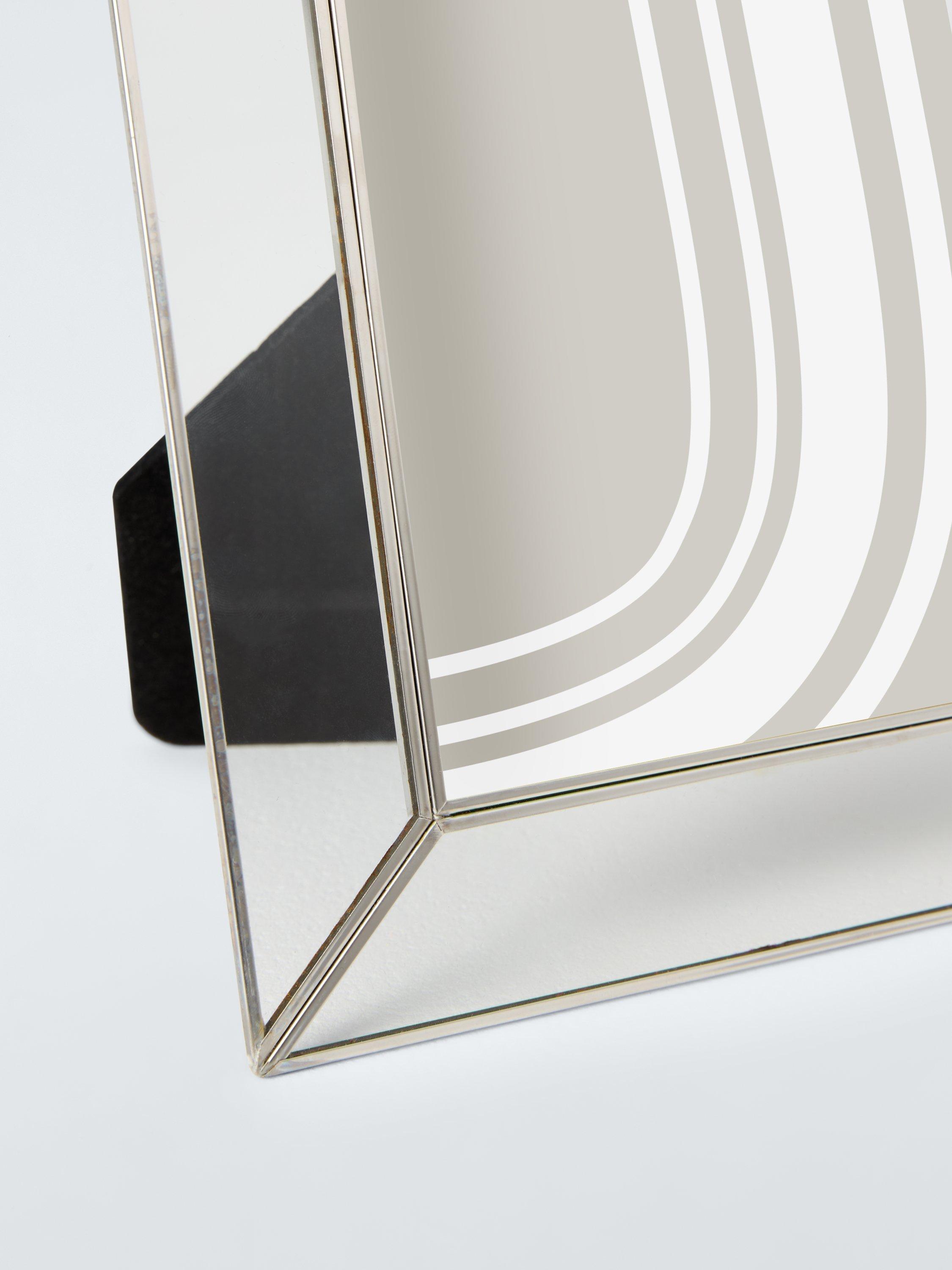 John Lewis flat glass border photo frame silver, UK version