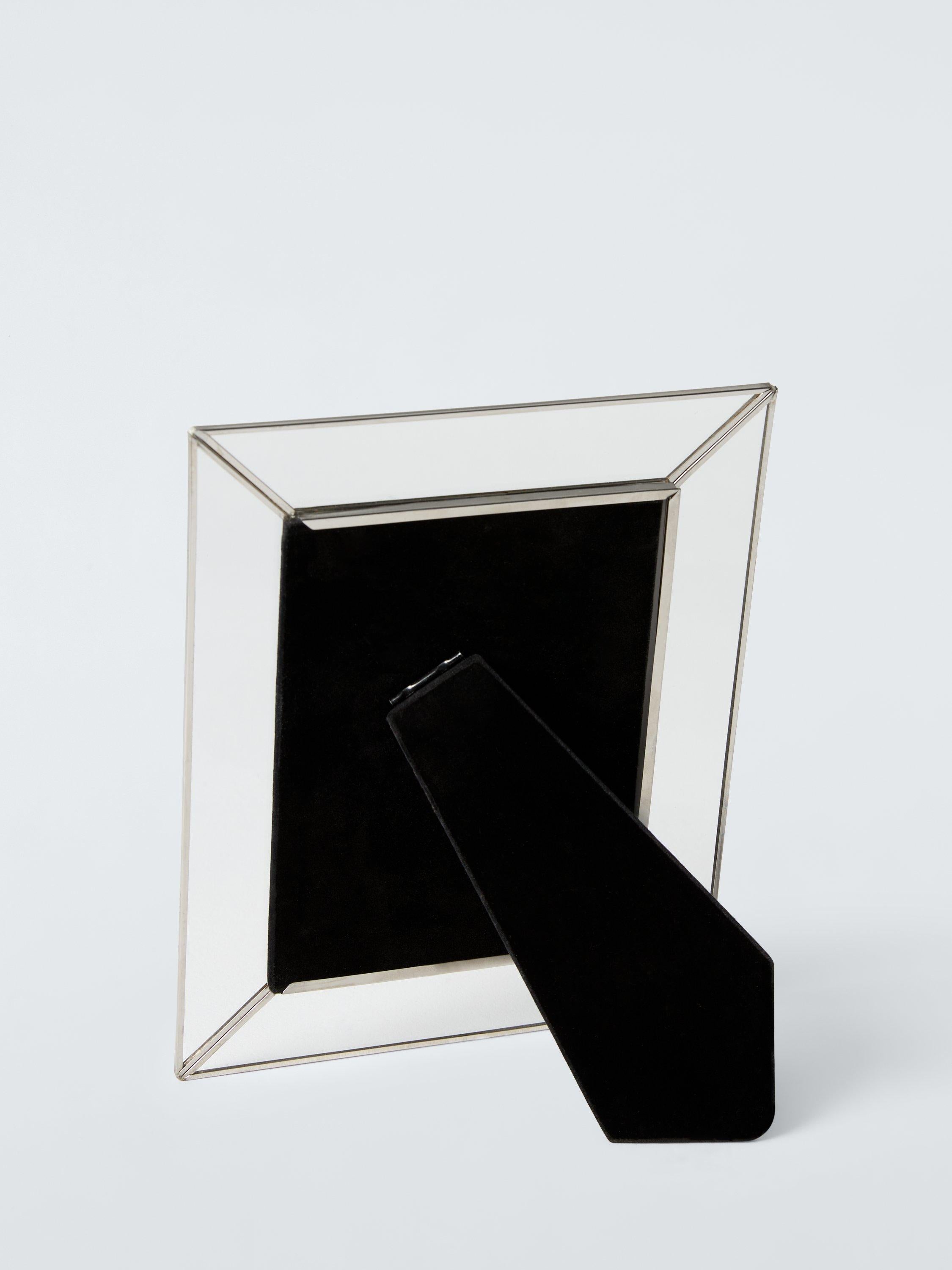 John Lewis flat glass border photo frame silver, UK version