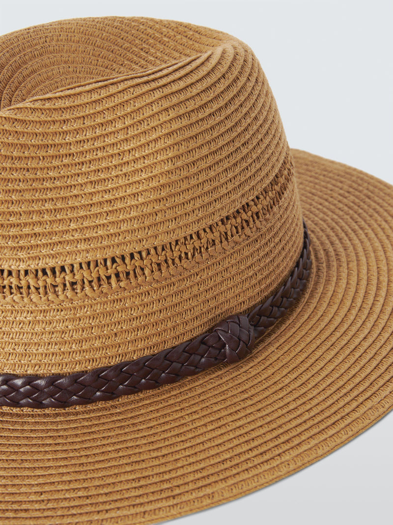 John Lewis natural braided band fedora, UK version