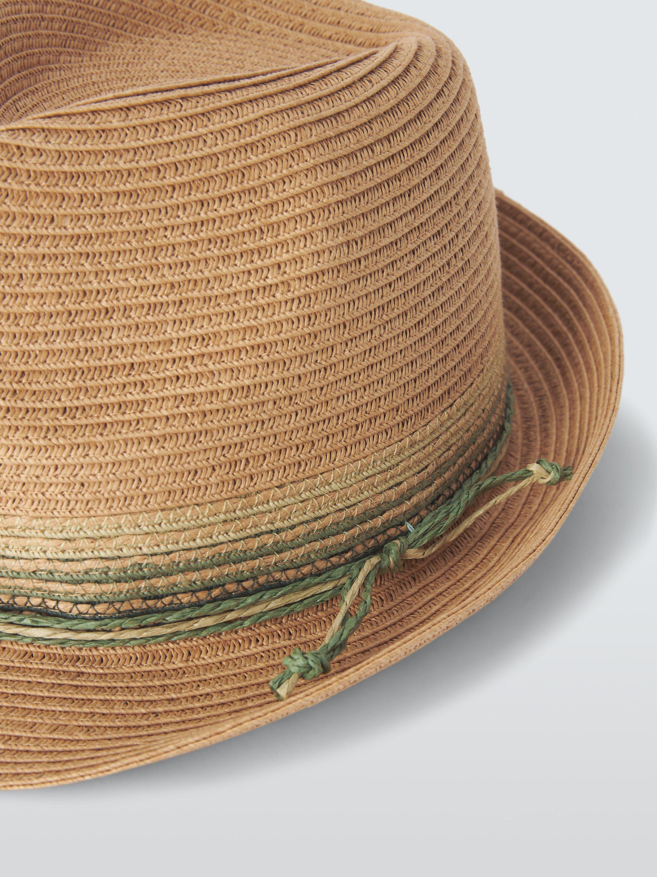 John Lewis ombre paper straw trilby hat - British product