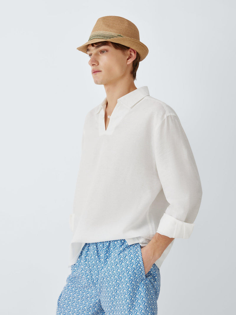 John Lewis ombre paper straw trilby hat - British product
