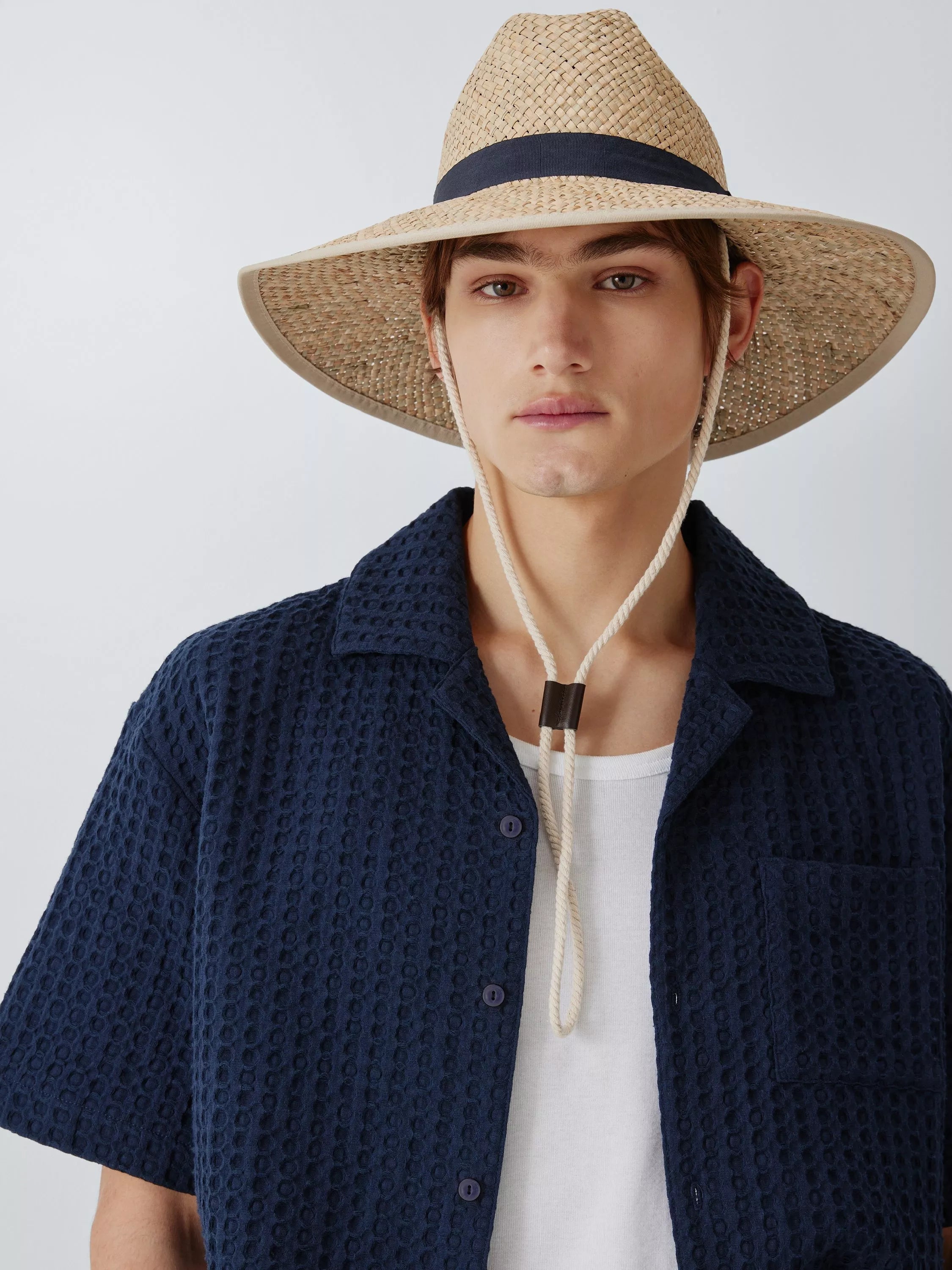John Lewis wide brim sun hat natural plant fibre, UK version