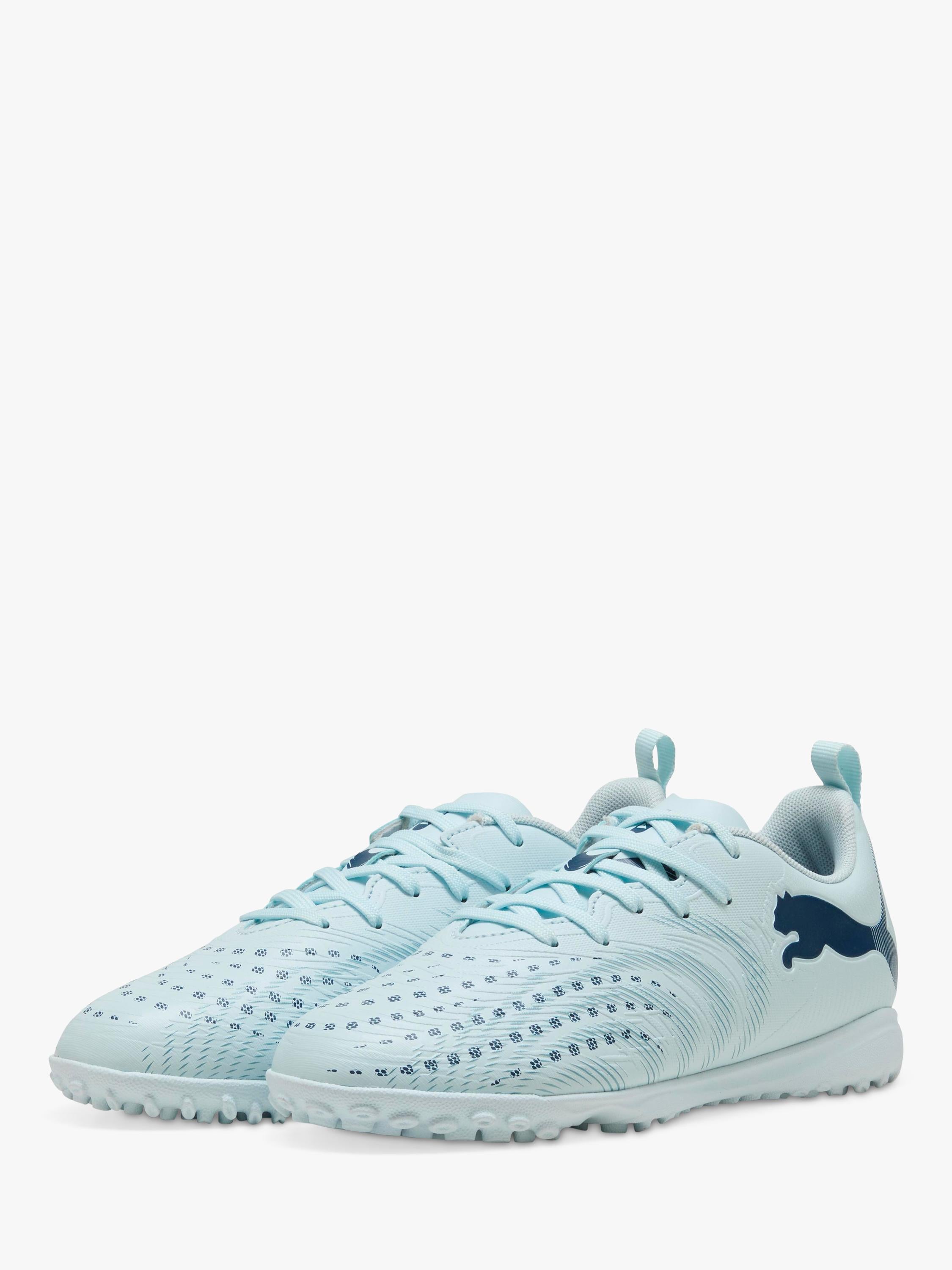 PUMA kids football boots Icy Blue - British product