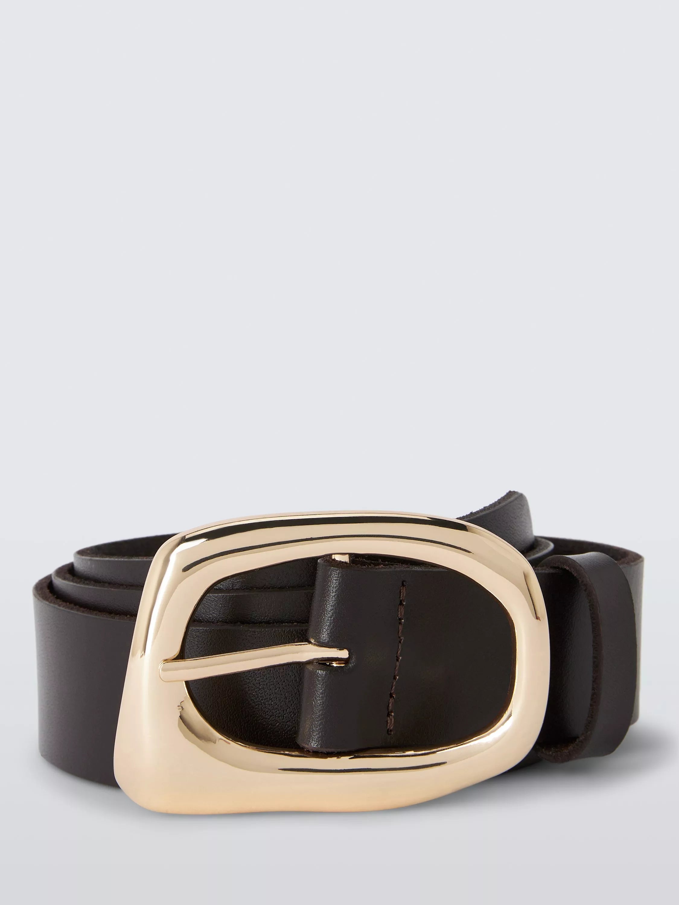 John Lewis Organic Shape Buckle Leather Belt