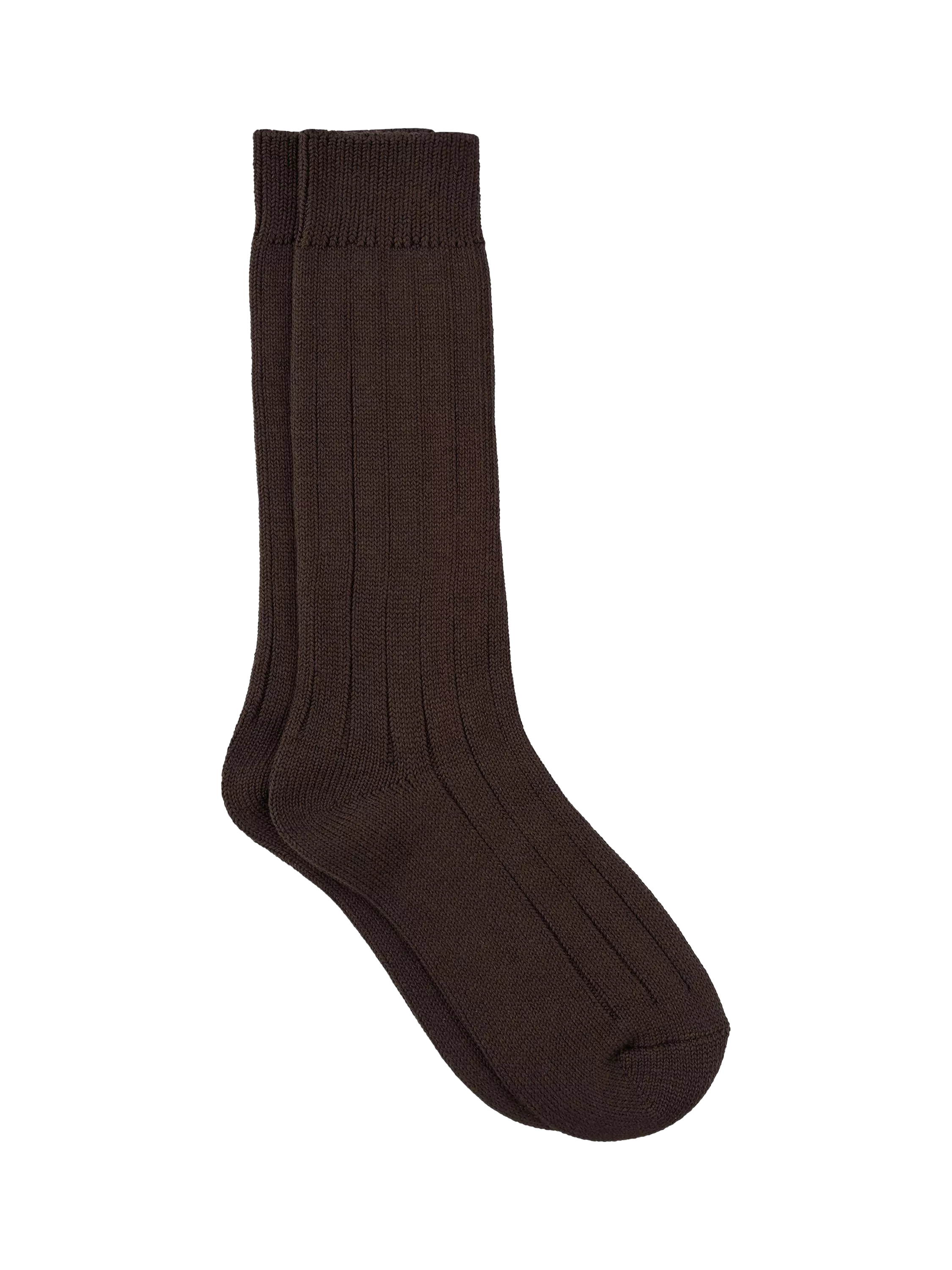 TUTTI brown ribbed bamboo blend socks UK size 4-9 (British brand)