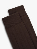 TUTTI brown ribbed bamboo blend socks UK size 4-9 (British brand)