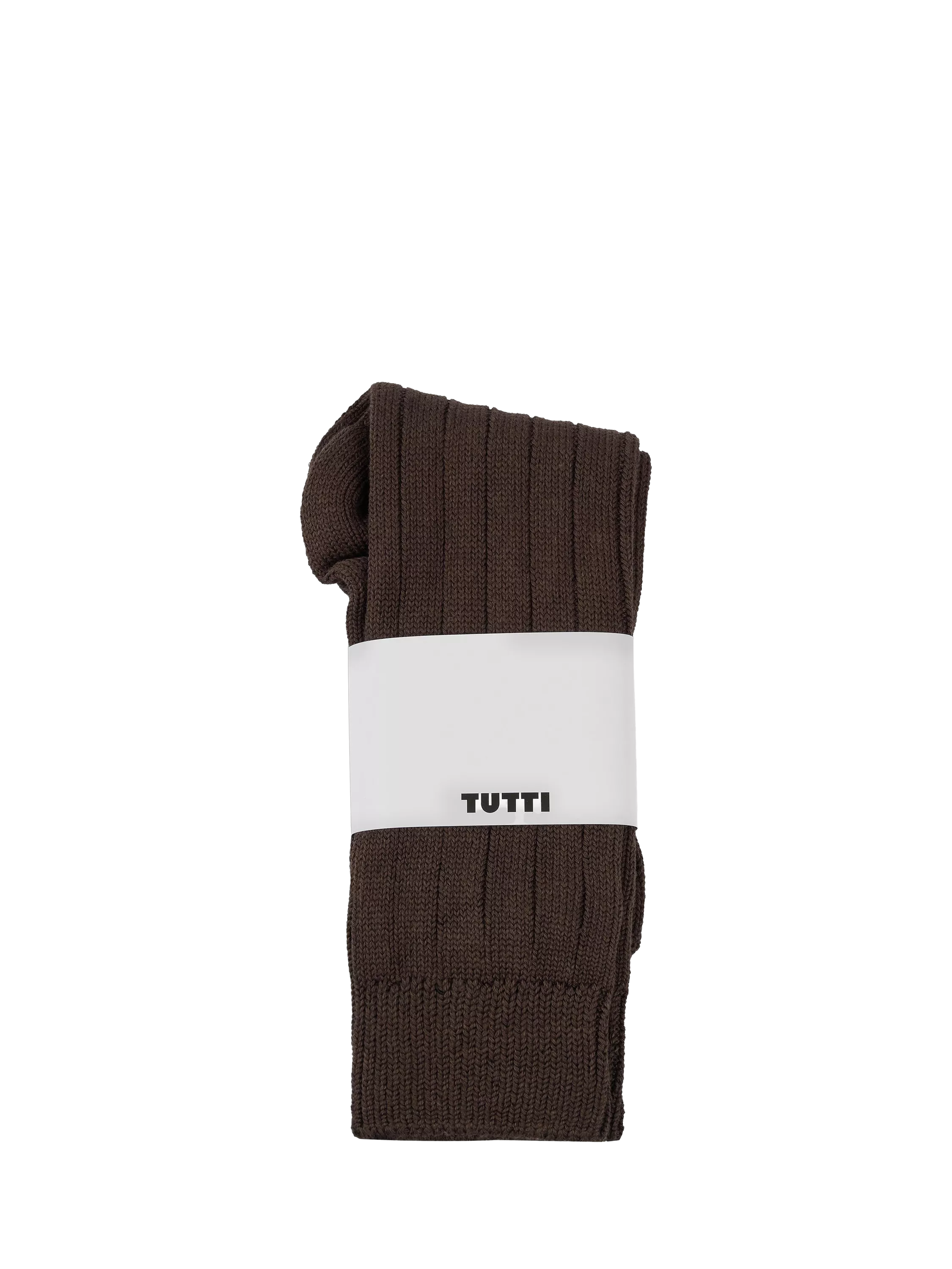 TUTTI brown ribbed bamboo blend socks UK size 4-9 (British brand)