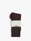 TUTTI brown ribbed bamboo blend socks UK size 4-9 (British brand)