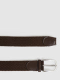 Reiss Elmont woven belt with leather trims - British product