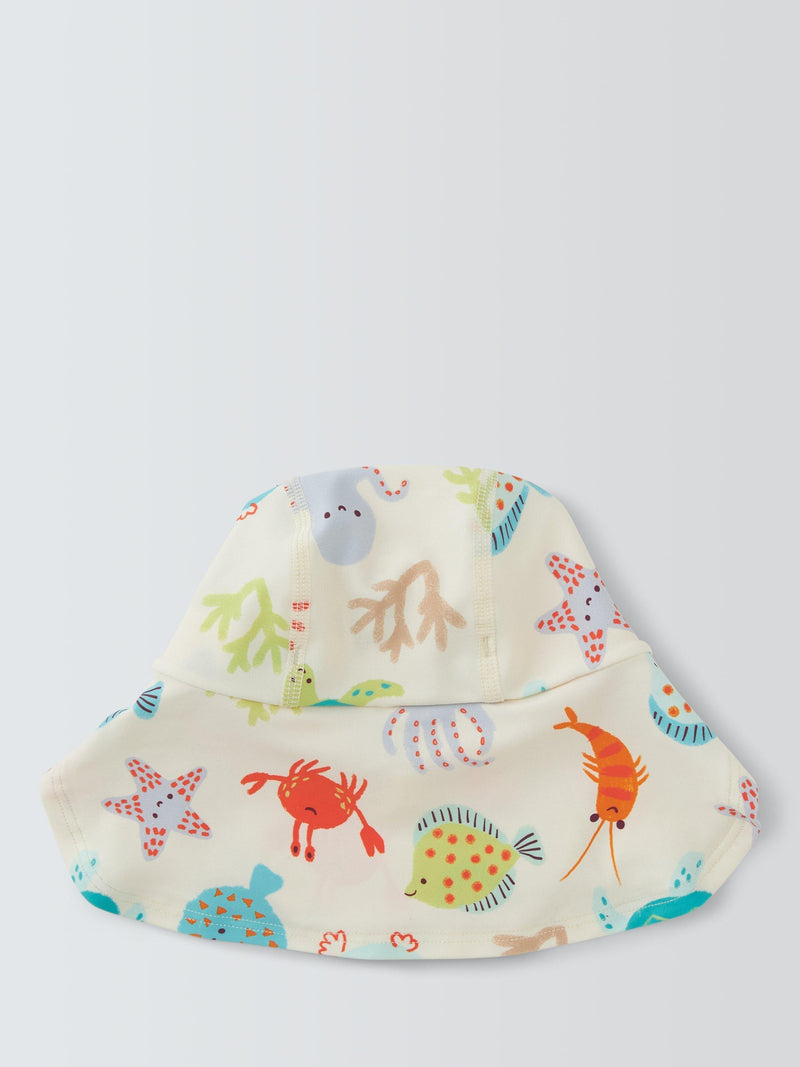 John Lewis baby safari hat white multi, UK version