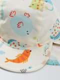 John Lewis baby safari hat white multi, UK version