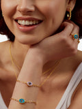 Ottoman Hands pink evil eye bracelet, imported from the UK