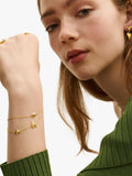 Ottoman Hands gold heart charm bracelet (British brand)