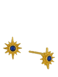 Ottoman Hands lapis star stud earrings gold, UK version
