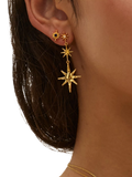 Ottoman Hands lapis star stud earrings gold, UK version