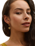 Ottoman Hands lapis star stud earrings gold, UK version