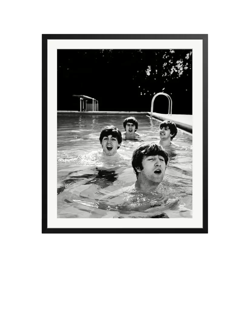 Sonic Editions Beatles Taking a Dip framed photographic print - British product