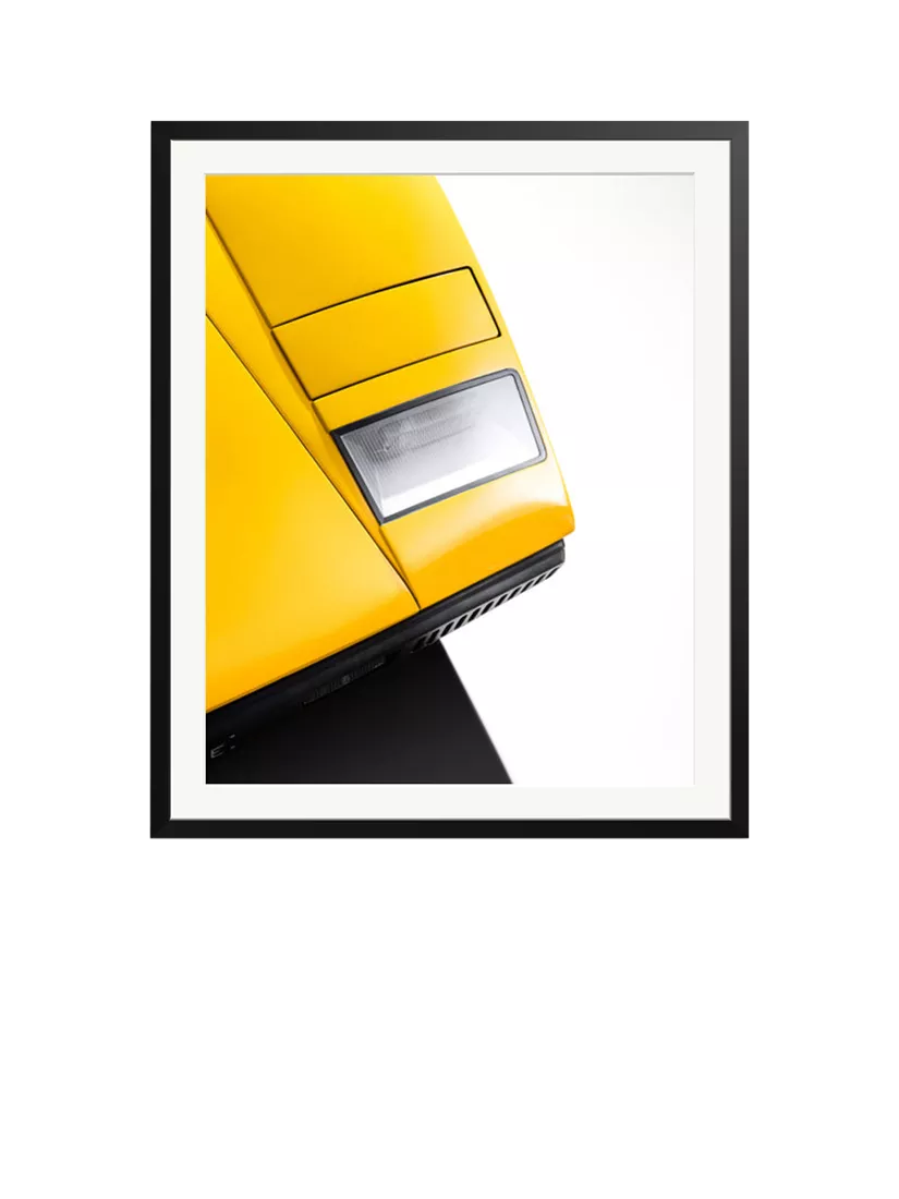 Sonic Editions Lamborghini Countach framed print portrait, UK version